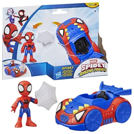 Marvel And His Awesome Friends Spidey Figur und Fahrzeug Produktfoto