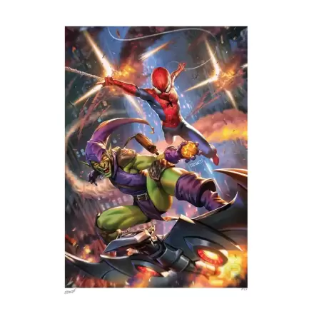 Marvel Kunstdruck Amazing Spider-Man vs Green Goblin 46 x 61 cm - ungerahmt Produktfoto