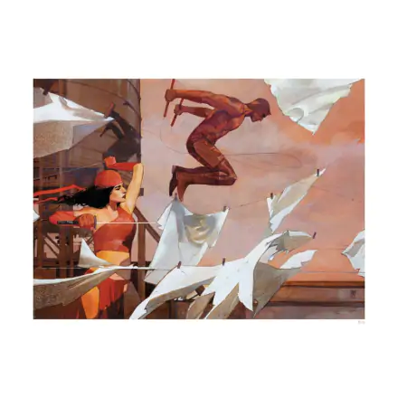 Marvel Kunstdruck Daredevil & Elektra 46 x 61 cm - ungerahmt Produktfoto