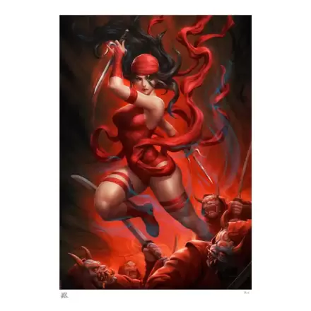 Marvel Kunstdruck Elektra vs The Hand 46 x 61 cm - ungerahmt termékfotója