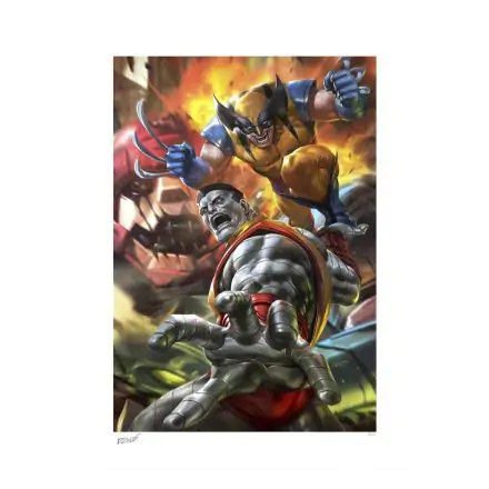 Marvel Kunstdruck Wolverine & Colossus: Fastball Special! 46 x 61 cm - ungerahmt Produktfoto