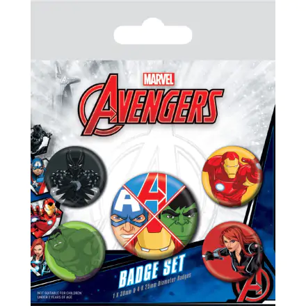 Marvel Ansteck-Buttons 5er-Pack Avengers Assemble Produktfoto