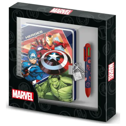 Marvel Avengers Tagebuch + Stift Produktfoto