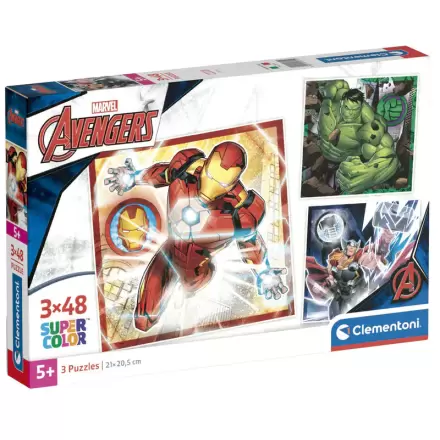 Marvel Avengers Puzzle 3x48St termékfotója