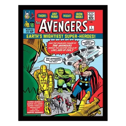 Marvel Collector Print Poster im Rahmen Avengers vs. Loki Comic termékfotója