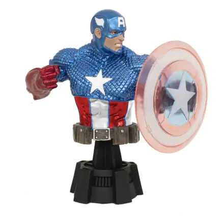 Marvel Comics Büste 1/7 Captain America (Holo Shield) SDCC 2023 Exclusive 15 cm termékfotója