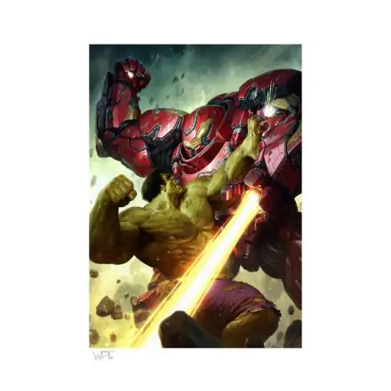 Marvel Comics Kunstdruck Hulk vs Hulkbuster 46 x 61 cm - ungerahmt Produktfoto