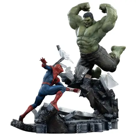 Marvel Comics Art Scale Statue 1/10 Spider-Man vs Hulk 38 cm Produktfoto