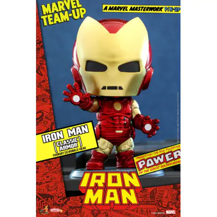 Marvel Comics Cosbaby (S) Minifigur Iron Man (Classic Armor) 10 cm termékfotója