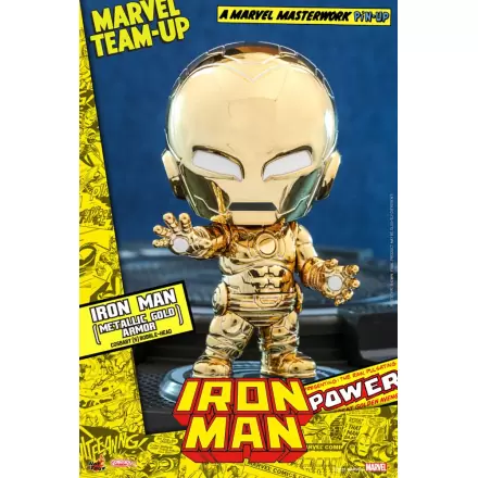 Marvel Comics Cosbaby (S) Minifigur Iron Man (Metallic Gold Armor) 10 cm termékfotója