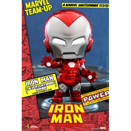 Marvel Comics Cosbaby (S) Minifigur Iron Man (Silver Centurion Armor) 10 cm termékfotója
