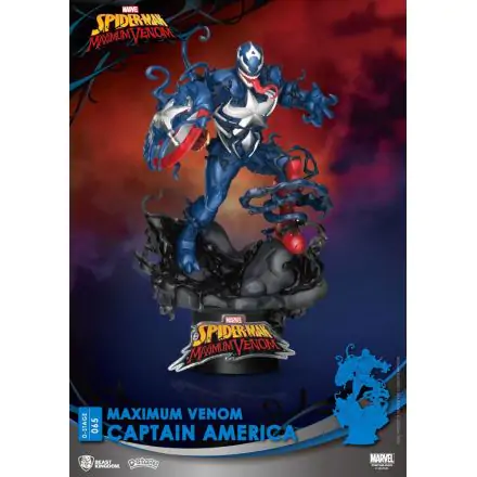 Marvel Comics D-Stage PVC Diorama Maximum Venom Captain America 16 cm Produktfoto