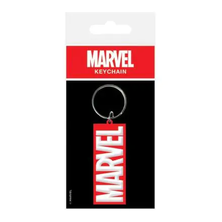 Marvel Comics Gummi-Schlüsselanhänger Logo 6 cm termékfotója