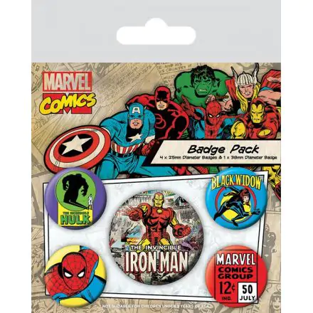 Marvel Comics Ansteck-Buttons 5er-Pack Iron Man termékfotója