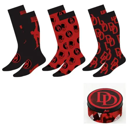 Marvel Daredevil Erwachsene 3 Socken-Set Produktfoto