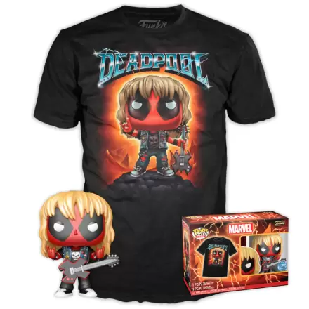 Funko Marvel Deadpool POP! & Tee Vinyl Figur & T-Shirt Set Heavy Metal termékfotója