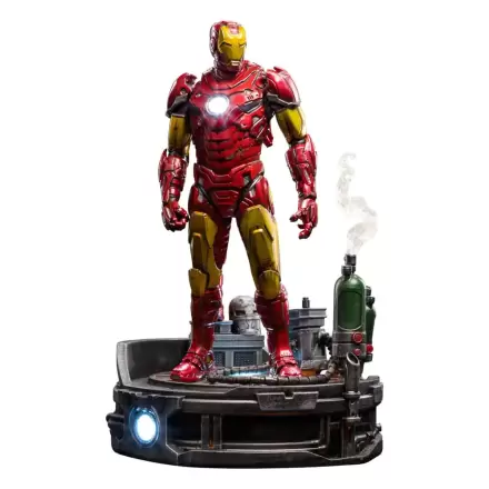 Marvel Deluxe Art Scale Statue 1/10 Iron Man Unleashed 23 cm termékfotója