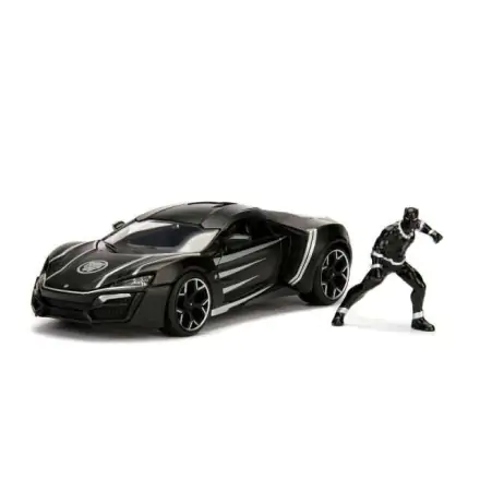 Marvel Diecast Modell 1/24 Black Panther & 2017 Lykan Hypersport Produktfoto
