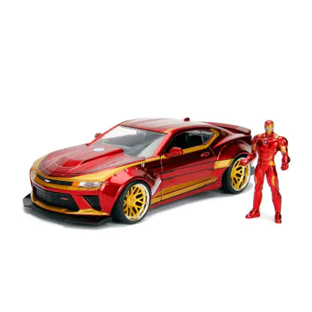 Marvel Diecast Modell 1/24 Iron Man & 2016 Chevrolet Camaro Produktfoto