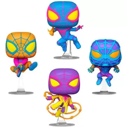 Marvel Funko POP! TV Vinyl Figuren 4er-Pack Miles Morales (BLKLT) 9 cm termékfotója