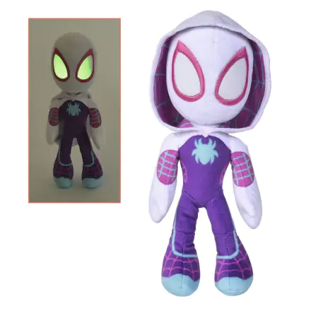 Marvel Plüschfigur Glow In The Dark Augen Ghost Spider 25 cm termékfotója