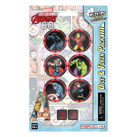 Marvel HeroClix: Avengers 60th Anniversary Dice and Token Pack Produktfoto