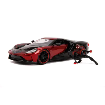 Marvel Hollywood Rides Diecast Modell 1/24 2017 Ford GT mit Miles Morales Figur Produktfoto