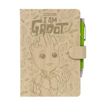 Marvel I Am Groot A5 Notizbuch und Projektorstift Produktfoto
