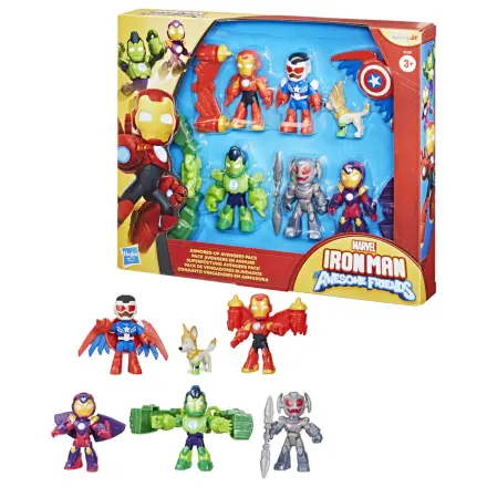 Marvel Iron Man And His Awesome Friends Pack 6 Figuren 7cm Produktfoto