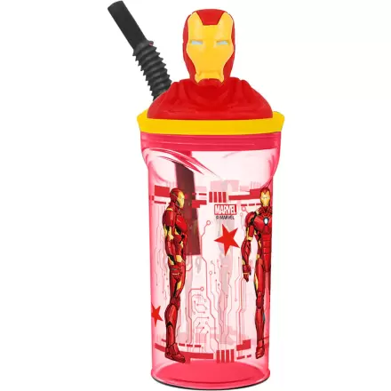 Marvel Iron Man Glas mit 3D Figur 360ml Produktfoto