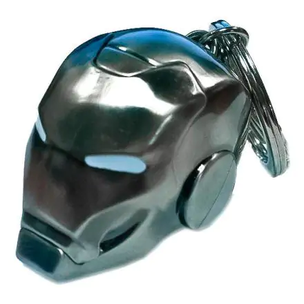 Marvel Comics Metall-Schlüsselanhänger Iron Man Helm Mark II Produktfoto