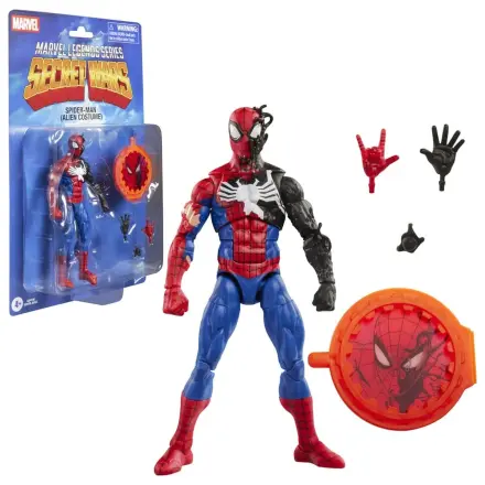 Marvel Legends Series Secret Wars Spiderman Alien Costume Figur 15cm Produktfoto