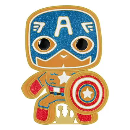 Marvel Loungefly POP! Pin Ansteck-Pin Captain America 10 cm Produktfoto