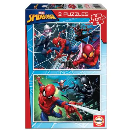 Marvel Spiderman Puzzle 2x100St termékfotója
