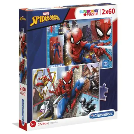 Marvel Spiderman Puzzle 2x60St termékfotója