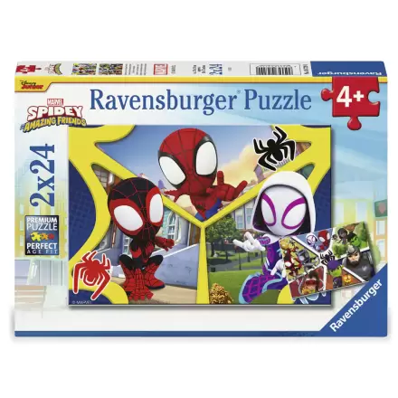 Marvel Spidey Amazing Friends puzzle 2x24St Produktfoto