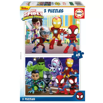 Marvel Spidey Amazing Friends Puzzle 2x48St termékfotója