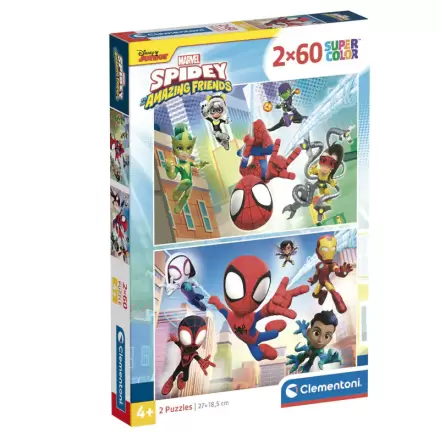 Marvel Spidey and His Amazing Friends Puzzle 2x60St termékfotója