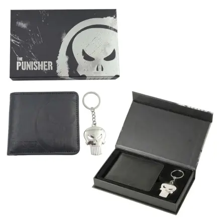 Marvel The Punisher Geldbörse und Schlüsselanhänger Geschenkset Produktfoto