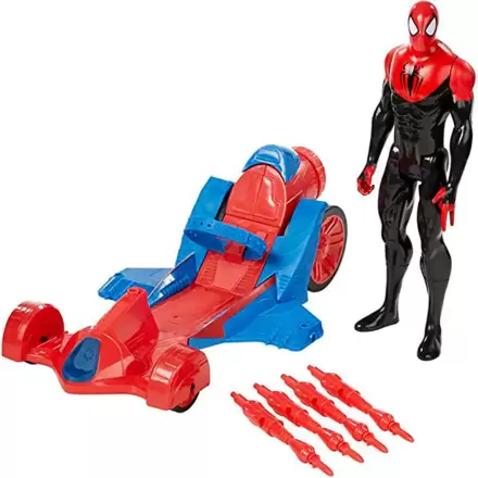 Marvel Titan Hero Series Spiderman Figur + Fahrzeug termékfotója