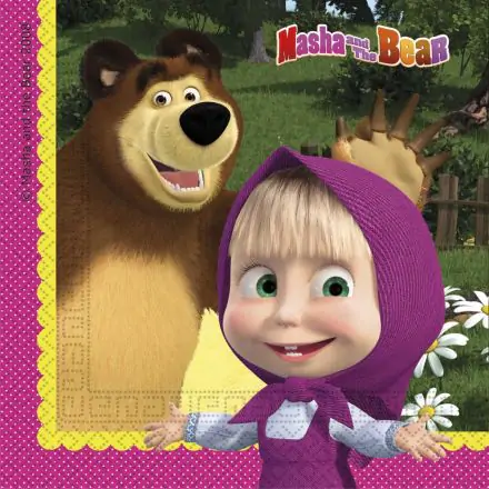 Masha and the Bear Servietten 20 Stück Produktfoto