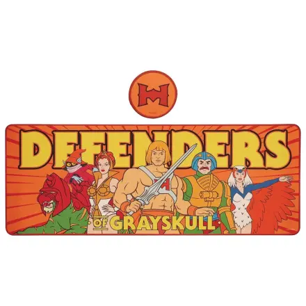 Masters of the Universe Schreibtischunterlage und Untersetzer Set Heroes Produktfoto