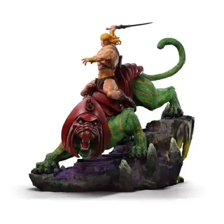 Masters of the Universe Deluxe Art Scale Statue 1/10 He-man and Battle Cat 31 cm termékfotója