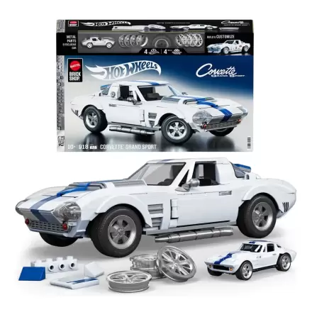 Mattel Brick Shop Hot Wheels Elite Series Bauset 1/16 Corvette Grand Sport Produktfoto