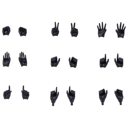 Megami Device M.S.G. Plastikmodellbausatz 1/1 09 Hand-Set Hautfarbe Schwarz Produktfoto