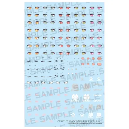 Megami Device M.S.G. Plastikmodellbausatz 1/1 Puni Mofu Gin Lang Eye Decal Set Produktfoto