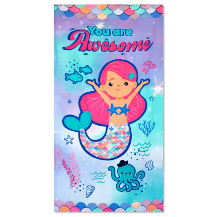 Mermaid You Are Awesome Microfaser Strandtuch Produktfoto