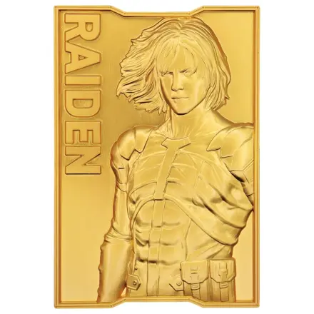 Metal Gear Solid 2 Ingot Raiden 24k vergoldet limitierte Auflage Produktfoto