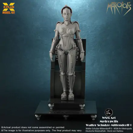 Metropolis Plastikmodellbausatz 1/8 Maschinenmensch Maria Silber Screen Edition 26 cm Produktfoto