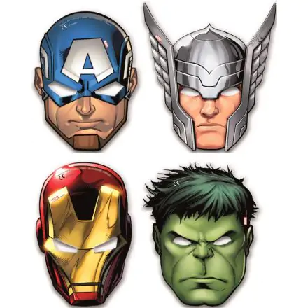 Mighty Avengers, Avengers Maske, Gesichtsmaske 6 Stück Produktfoto